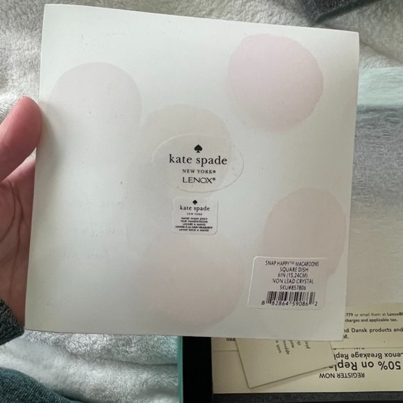 Kate Spade Snap Happy Macarons Plate dish nwt - Picture 9 of 10